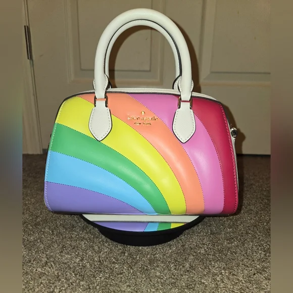 SOLD‼️NWT Kate Spade Rainbow Duffle Crossbody Bag - Picture 4 of 13
